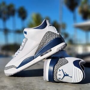 Kids Jordan 3 Midnight Navy